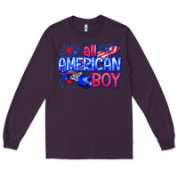 Plum all american boy billie wilder Long Sleeve Tee - texasbilliewilder