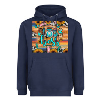 Navy floss boss Heavyweight Hoodie - JahusDesignShop