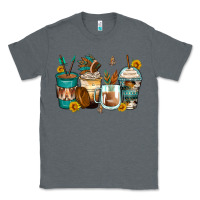 Charcoal Heather indian headdress coffee cups Classic Tee - Zillion Design Studio