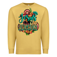 Antique Gold jesus is my anchor Premium Sweatshirt - Jasminsmagicworld