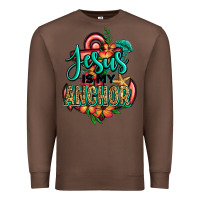 Chestnut jesus is my anchor Premium Sweatshirt - Jasminsmagicworld