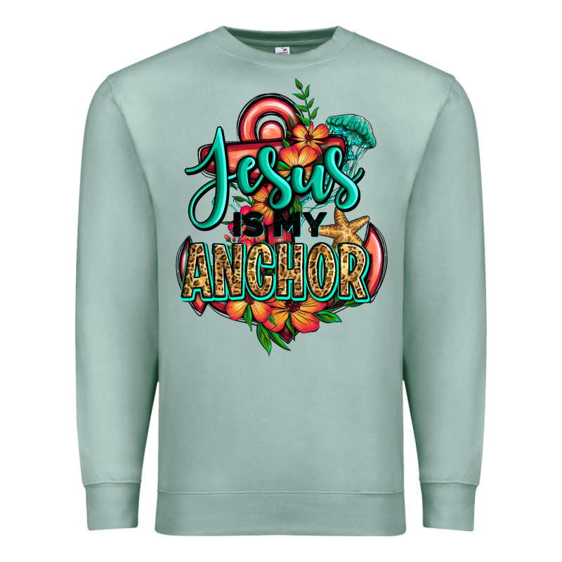 Jesus Is My Anchor Premium Sweatshirt by Jasminsmagicworld | Teevron