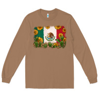 Toasted Coconut mexican flag Long Sleeve Tee - Zillion Design Studio