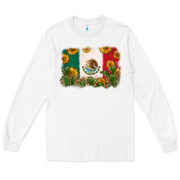 White mexican flag Long Sleeve Tee - Zillion Design Studio