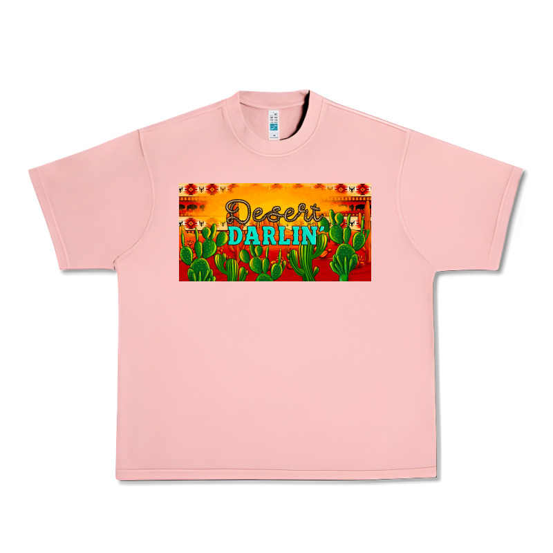 Desert Darlin' Aztec Desert Sunset License Plate Urban Heavy Tee by Artiststas | Teevron