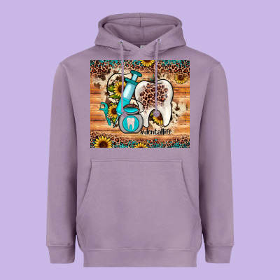 Dental Sunflower Heavyweight Hoodie Designed By Jahusdesignshop