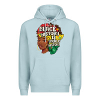 Blue Mist black history is world history Premium Hoodie - MaliasSmallBusiness
