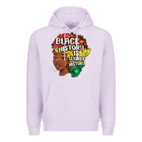 Lilac black history is world history Premium Hoodie - MaliasSmallBusiness