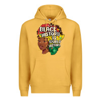 Mustard black history is world history Premium Hoodie - MaliasSmallBusiness