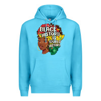 Ocean Blue black history is world history Premium Hoodie - MaliasSmallBusiness