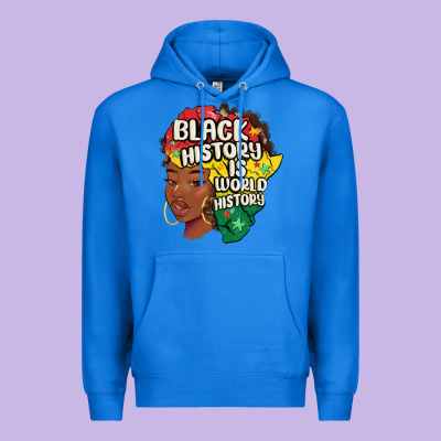 Black History Is World History Premium Hoodie Designed By Maliassmallbusiness