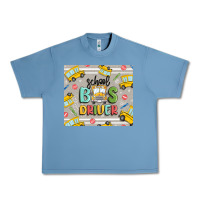 Pebble Blue school bus driver Urban Heavy Tee - MaliasSmallBusiness