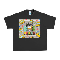 Pigment Black school bus driver Urban Heavy Tee - MaliasSmallBusiness