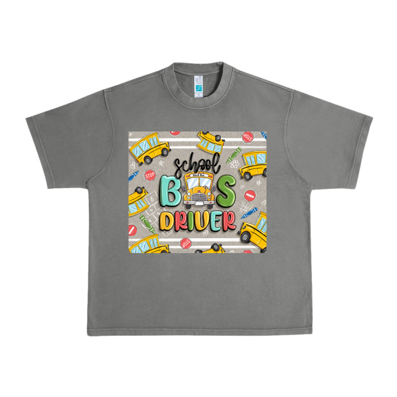 School Bus Driver Urban Heavy Tee by MaliasSmallBusiness | Teevron
