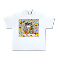 White school bus driver Urban Heavy Tee - MaliasSmallBusiness
