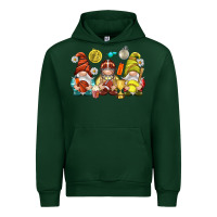 Forest Green sports gnomies Urban Hoodie - NancyCooperArtShop