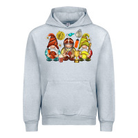 Heather Grey sports gnomies Urban Hoodie - NancyCooperArtShop
