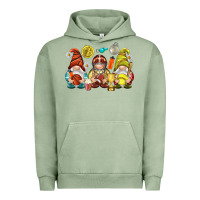 Pigment Oil Green sports gnomies Urban Hoodie - NancyCooperArtShop