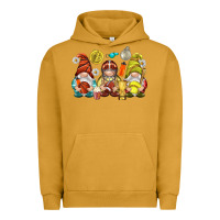 Pigment Peanut Butter sports gnomies Urban Hoodie - NancyCooperArtShop