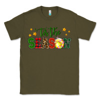 Army Green 'tis the season softball christmas Classic Tee - RanaPortraitStore