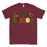 Burgundy 'tis the season softball christmas Classic Tee - RanaPortraitStore