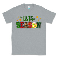 Heather Grey 'tis the season softball christmas Classic Tee - RanaPortraitStore