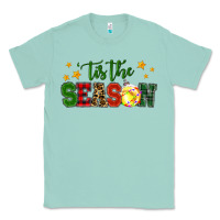Seafoam 'tis the season softball christmas Classic Tee - RanaPortraitStore
