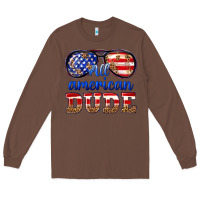 Chestnut all american dude Long Sleeve Tee - texasbilliewilder