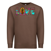 Chestnut love our lady of guadalupe Premium Sweatshirt - JahusDesignShop