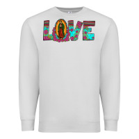 Dove Grey love our lady of guadalupe Premium Sweatshirt - JahusDesignShop