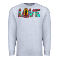 Heather Grey love our lady of guadalupe Premium Sweatshirt - JahusDesignShop