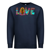 Navy love our lady of guadalupe Premium Sweatshirt - JahusDesignShop