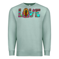 Seafoam love our lady of guadalupe Premium Sweatshirt - JahusDesignShop