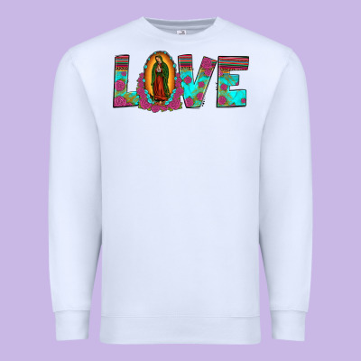 Love Our Lady Of Guadalupe Premium Sweatshirt Designed By Jahusdesignshop