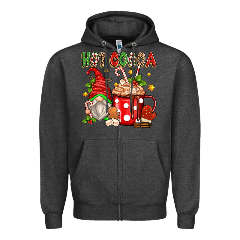 Hot Cocoa Gnome Zipper Hoodie by texasbilliewilder | Teevron