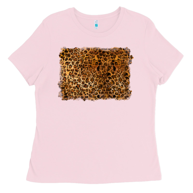 Handdrawn Leopard Pattern Ladies Tee by BarkalooDesign | Teevron
