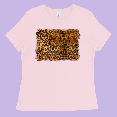 Handdrawn Leopard Pattern Ladies Tee Designed By Barkaloodesign