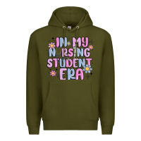 Army Green in my nursing student era Premium Hoodie - MaliasSmallBusiness