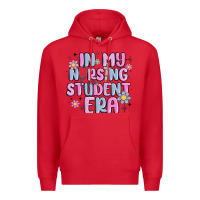 Red in my nursing student era Premium Hoodie - MaliasSmallBusiness