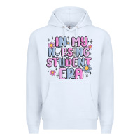 White in my nursing student era Premium Hoodie - MaliasSmallBusiness