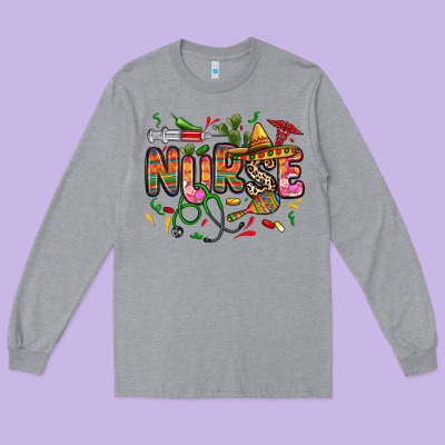 Long Sleeve Tee cinco de mayo nurse