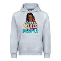 Heather Grey chasing goals not people Urban Hoodie - NancyCooperArtShop