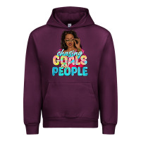 Mauve Wine chasing goals not people Urban Hoodie - NancyCooperArtShop