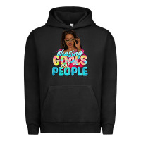 Pigment Black chasing goals not people Urban Hoodie - NancyCooperArtShop