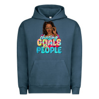 Pigment Midnight Navy chasing goals not people Urban Hoodie - NancyCooperArtShop