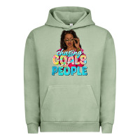 Pigment Oil Green chasing goals not people Urban Hoodie - NancyCooperArtShop