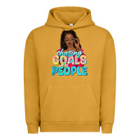 Pigment Peanut Butter chasing goals not people Urban Hoodie - NancyCooperArtShop