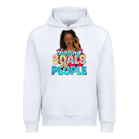 White chasing goals not people Urban Hoodie - NancyCooperArtShop