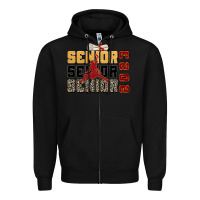 Black senior senior senior 2023 Zipper Hoodie - Zillion Design Studio