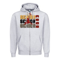Heather Grey senior senior senior 2023 Zipper Hoodie - Zillion Design Studio